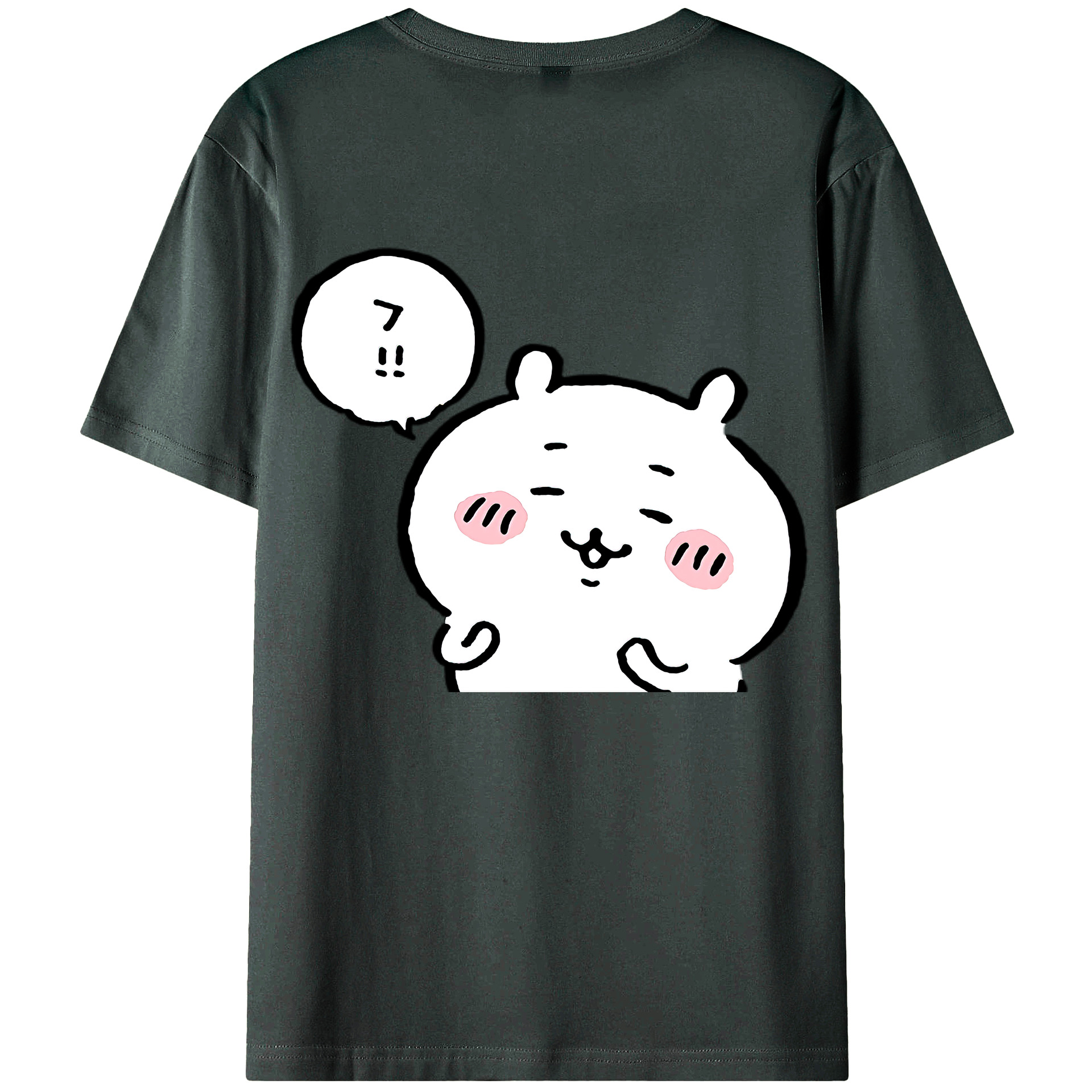 （画像用） ちいかわ ちいかわ Chii-kawa chiikawa 綿100％ メンズ半袖Tシャツ（バックプリント） 通気性
